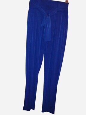 Express Royal Blue High Waist Tie-Waist Ankle Pants - Size XS